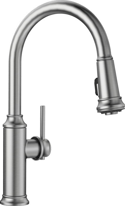 Blanco Empressa High-Arc Pull-Down Dual-Spray Kitchen Faucet 3