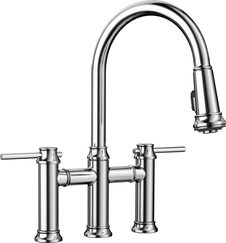 Blanco Empressa Pull-Down Bridge Kitchen Faucet 2