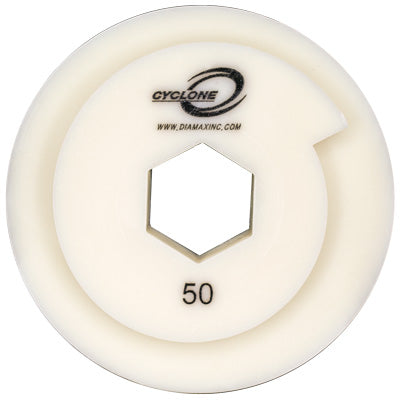 Diamax Cyclone Straight Edge Snail Lock Wheel, 50-3000 Grit 4-5in 1