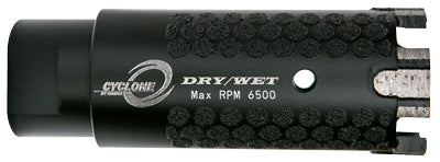 Diamax-1 1/4" Cyclone Turbo Rim Dry Core Drill Bit w/ side protection 5/8"-11 2