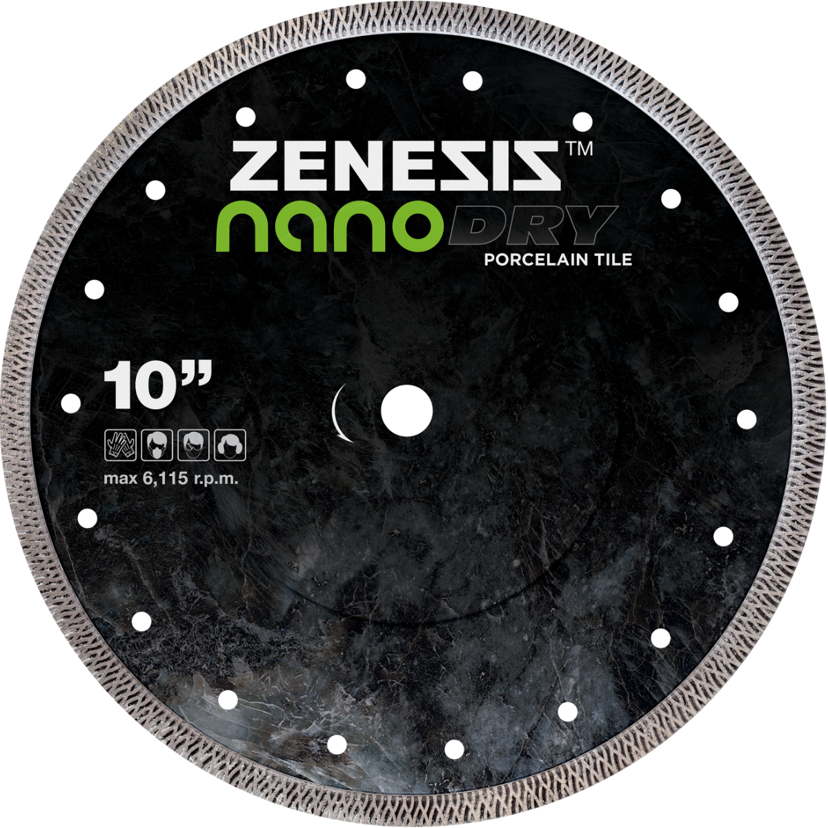 Zenesis Nano Dry Porcelain Diamond Blade, 4-inch to 14-inch ultra-thin diamond cutting blade for porcelain tiles. 2