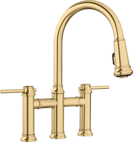 Blanco Empressa Pull-Down Bridge Kitchen Faucet 4