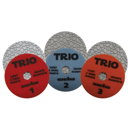 Trio Polishing Pad System set 1,2,3
