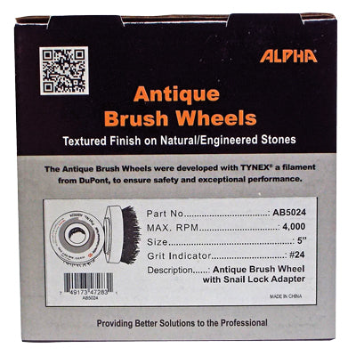 Alpha Tools Antique Brush Wheels – 4" & 5" (#24–#320 Grit) 5