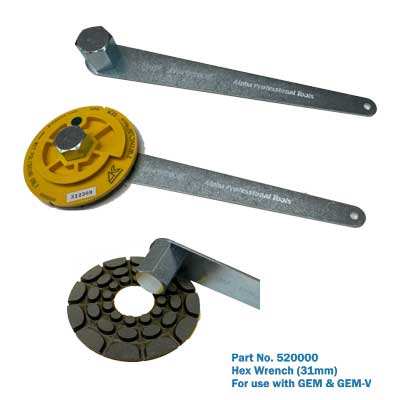 Alpha Tools 31mm Hex Wrench for GEM & GEM-V Polishers 1