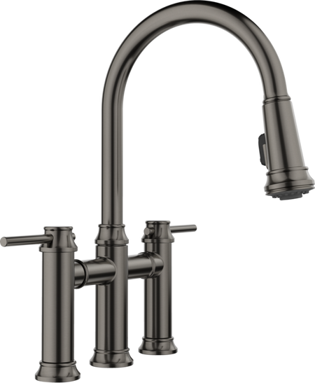 Blanco Empressa Pull-Down Bridge Kitchen Faucet 5