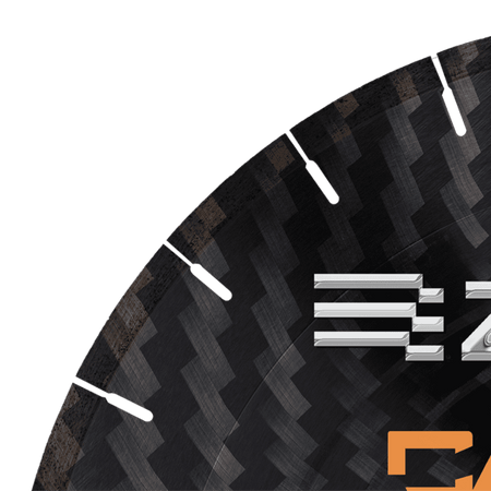 Zenesis Carbon II Diamond Bridge Saw Blade, 14 to 18 inches, used for cutting stone and tile with precision. 2