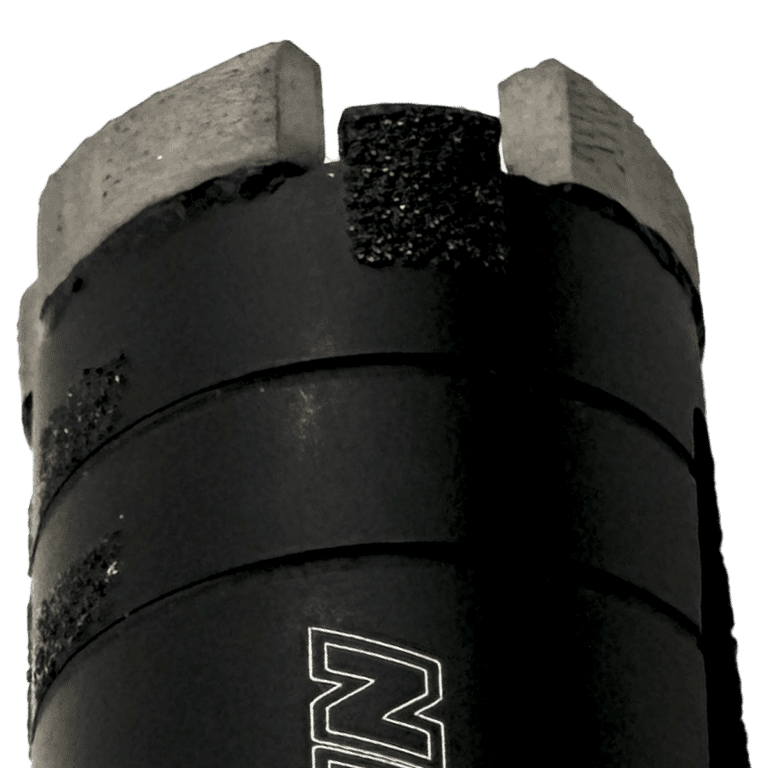 Zenesis Obsidian 1 3/8-inch diamond core bit for stone drilling, compact and durable for precise cutting applications. 2