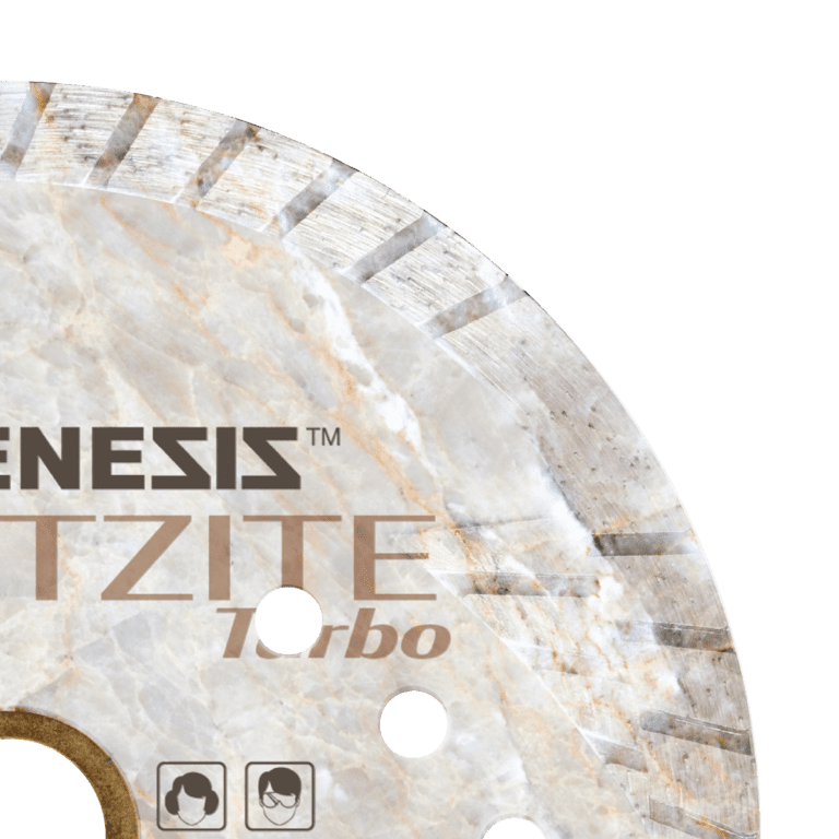 Zenesis Small Quartzite Turbo Blade, 5-7 inch diamond blade for cutting hard quartzite and stone, durable and precise. 2
