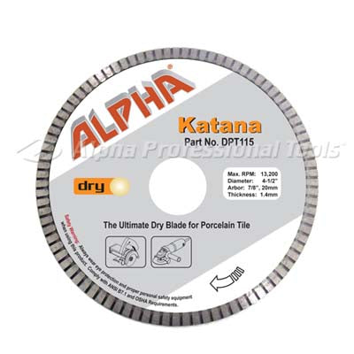 Alpha Tools Katana Blade 4in to 6in 1