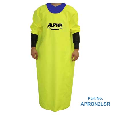 Alpha Waterproof Aprons – Sleeveless X-Large & Long-Sleeved Small 2