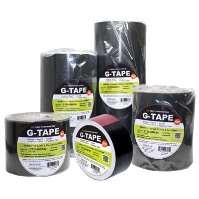 Alpha G-Tape™ 3040BK Black Adhesive Tape – 2″ to 12″ x 65′ Rolls 2