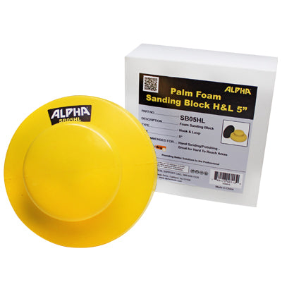Alpha Palm Sanding Block – 5" & 6" Hand Sanding Blocks for Abrasives 3