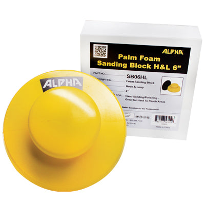 Alpha Palm Sanding Block – 5" & 6" Hand Sanding Blocks for Abrasives 4