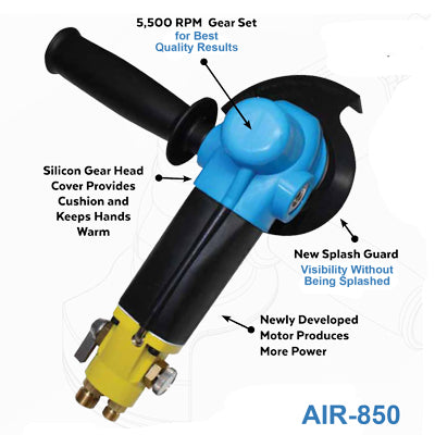 Alpha Tools AIR-850 Hs Pneu. Polisher 5/8-11 Machine Only 2