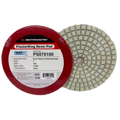 Alpha PlasterKing Diamond Polishing Pads – 7" & 9" x 5mm | 50 & 100 Grit 1
