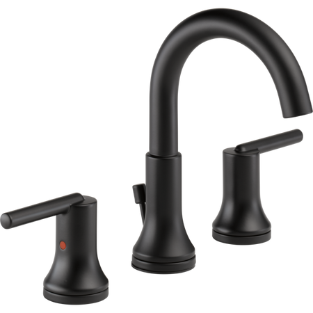 Delta 3559-BLMPU-DST Widespread Bathroom Faucet – Matte Black, 2L Flow 1