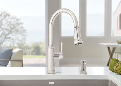 Blanco Empressa High-Arc Pull-Down Dual-Spray Kitchen Faucet 1