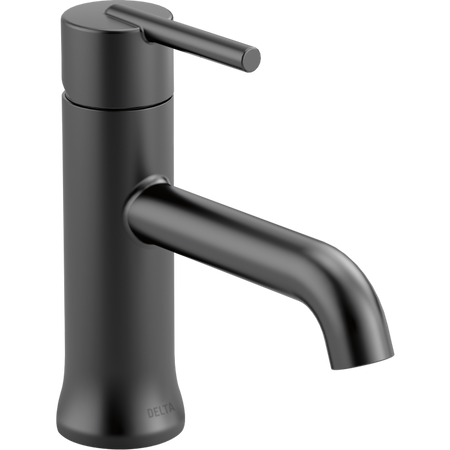 Delta 559LF-BLMPU Single-Hole Bathroom Faucet – Matte Black, 1L Flow 1