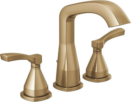 Delta Two-Handle Widespread Bathroom Faucet, Lumicoat® Champagne Bronze 
