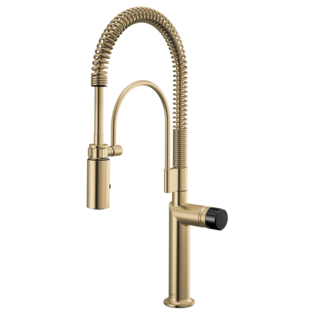 Semi-Professional Kitchen Faucet W/ Black Crystal Knob Handle Kit 2