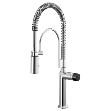 Semi-Professional Kitchen Faucet W/ Black Crystal Knob Handle Kit 3