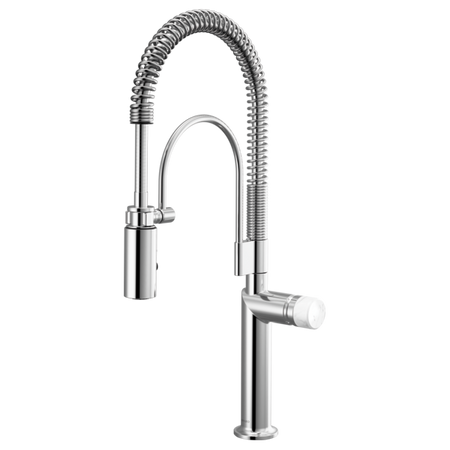 Semi-Professional Kitchen Faucet W/ White Marble Knob Handle Kit 3