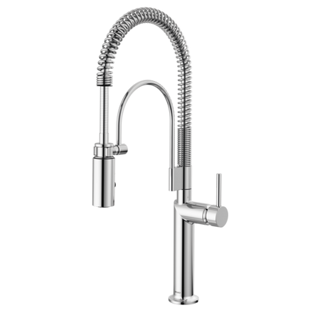 Semi-Professional Kitchen Faucet W/ Metal Lever Handle Kit 3
