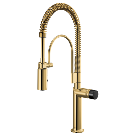 Semi-Professional Kitchen Faucet W/ Black Crystal Knob Handle Kit 4