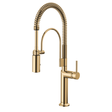 Semi-Professional Kitchen Faucet W/ Metal Lever Handle Kit 4