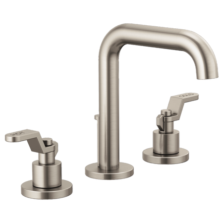 Widespread Lavatory Faucet With High Spout W/ Widespread Handle Kit - Industrial Lever 3