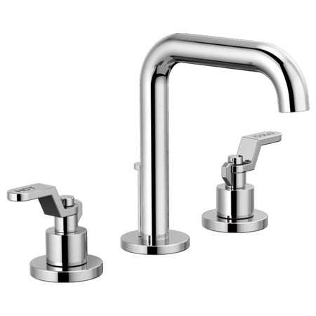 Widespread Lavatory Faucet With High Spout W/ Widespread Handle Kit - Industrial Lever 4
