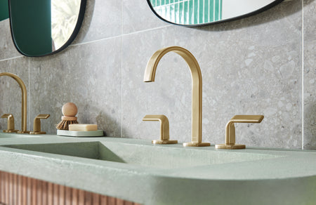 Brizo 65367LF-ECO Widespread Bathroom Faucet with Lavatory Twist Lever Handle Kit