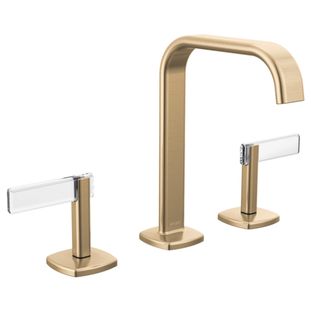 Brizo 65368LF-GLLHP-ECO Widespread Lavatory Faucet with Square Spout W/ Lever Handle Kit 6