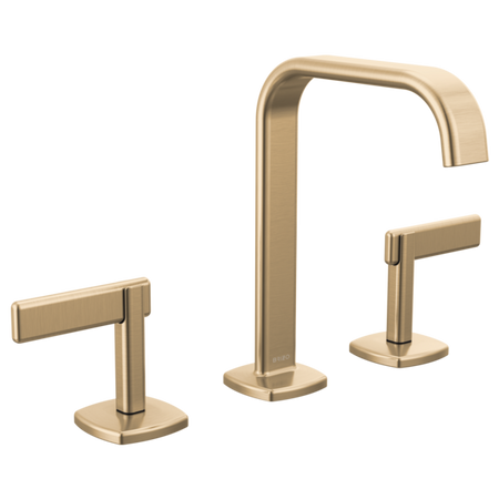 Brizo 65368LF-GLLHP-ECO Widespread Lavatory Faucet with Square Spout W/ Lever Handle Kit 4