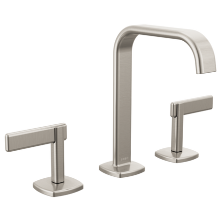 Brizo 65368LF-GLLHP-ECO Widespread Lavatory Faucet with Square Spout W/ Lever Handle Kit 7