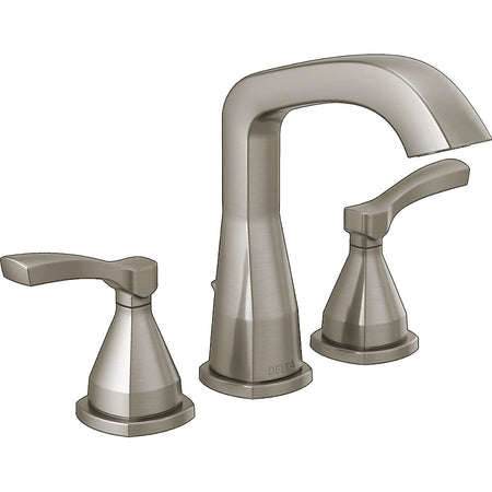 Delta Two-Handle Widespread Bathroom Faucet, Lumicoat® Stainless Steel