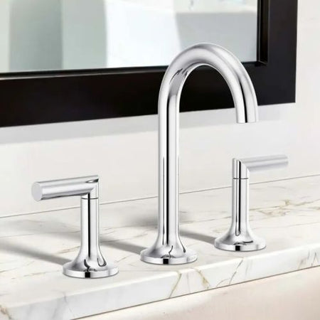 Brizo Widespread Lavatory Faucet W/ High Lever Handles 3