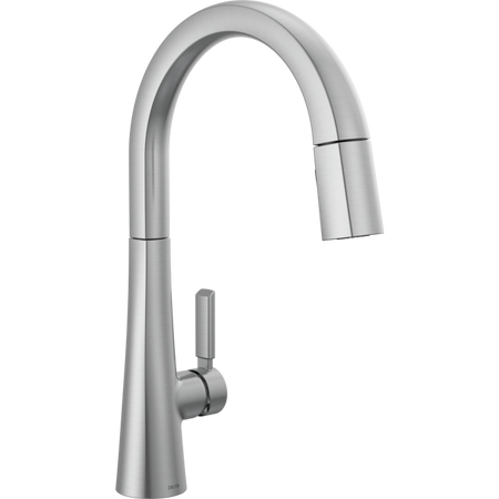 Delta 9191-AR-PR-DST Pull-Down Kitchen Faucet – Arctic Stainless Finish 1