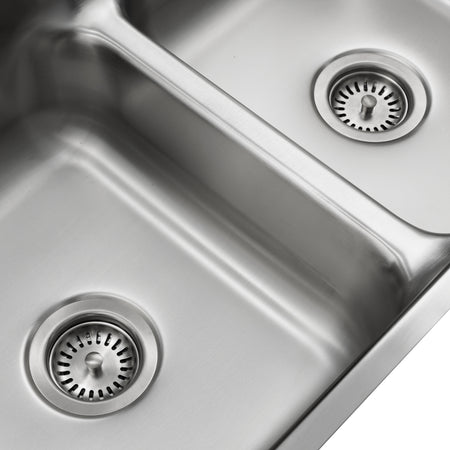 Presidential- Adams Premium 18 G UM Equal Double Bowl Kitchen Sink 32.25x18.25x9/9 5
