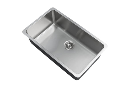 Jade- A 1mber 18 Gauge Single Bowl Undermount Kitchen Sink, Radial Corners, 27x18x9 3