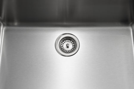 Jade- A 1mber 18 Gauge Single Bowl Undermount Kitchen Sink, Radial Corners, 27x18x9 4