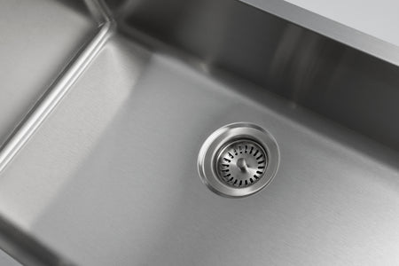 Jade- A 1mber 18 Gauge Single Bowl Undermount Kitchen Sink, Radial Corners, 27x18x9 5