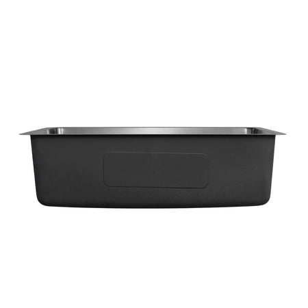 Jade- A 1mber 18 Gauge Single Bowl Undermount Kitchen Sink, Radial Corners, 27x18x9 6