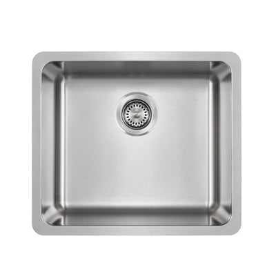 Jade- Amethyst 18 Gauge Single Bowl Undermount Bar Sink, Radial Corners, 20x18x9 1