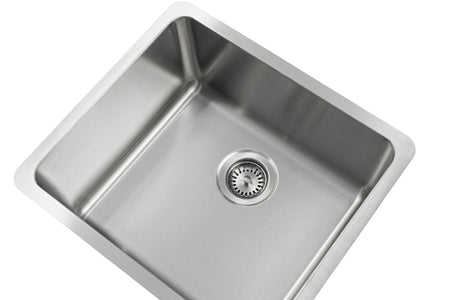 Jade- Amethyst 18 Gauge Single Bowl Undermount Bar Sink, Radial Corners, 20x18x9 3