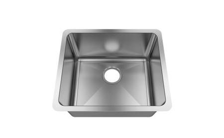 Jade- Amethyst 18 Gauge Single Bowl Undermount Bar Sink, Radial Corners, 20x18x9 2