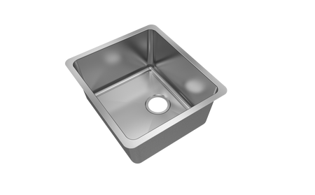 Jade- Amethyst 18 Gauge Single Bowl Undermount Bar Sink, Radial Corners, 20x18x9 1