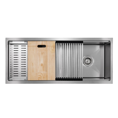 Master Chef -Armada 45" Stainless Steel- Workstation w/ accessories, antimicrobial and antiscratch coating. 3