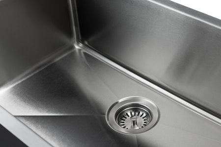 Master Chef- Bastia 27 16 Gauge Single Bowl Stainless Bar Sink, Radial Corners, 27x18x9 3